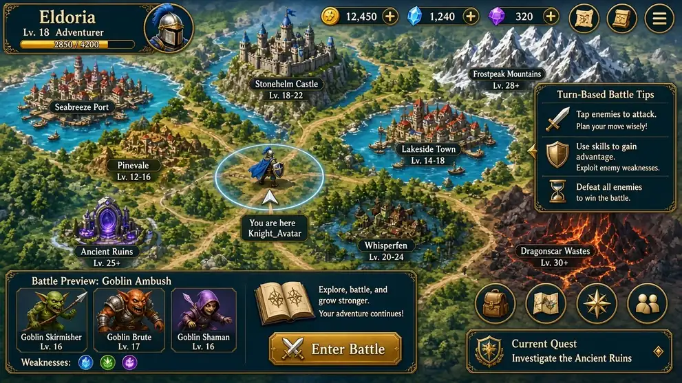 Orna: The GPS RPG — anteprima gameplay